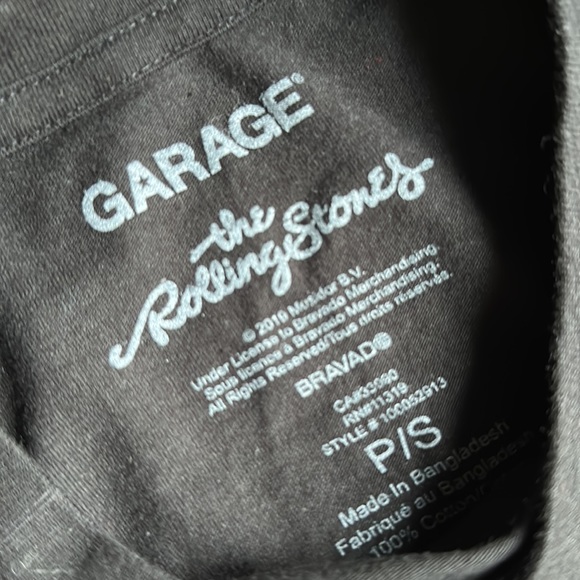 Garage The Rolling Stones Band Tee Size small - Picture 3 of 5